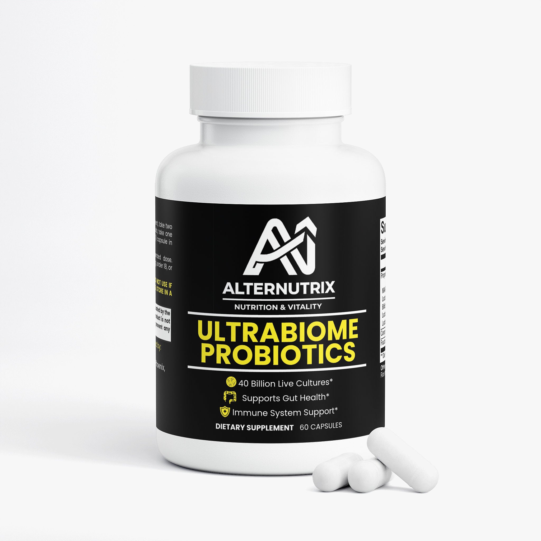 Ultrabiome Probiotics 40 Billion with Prebiotics