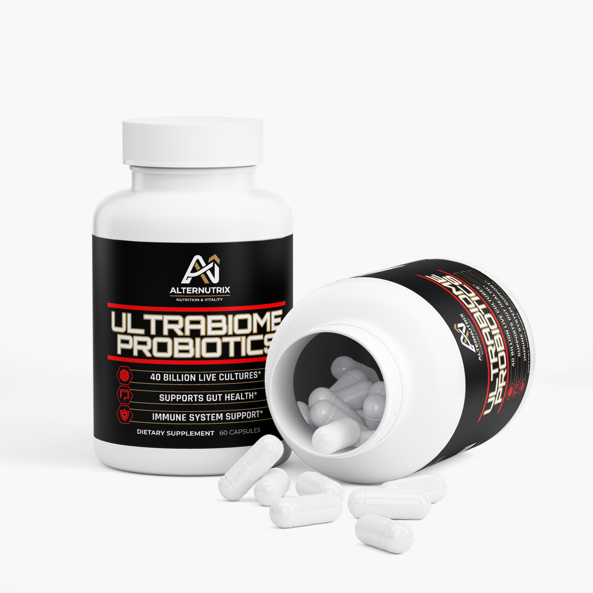 Ultrabiome Probiotics 40 Billion with Prebiotics